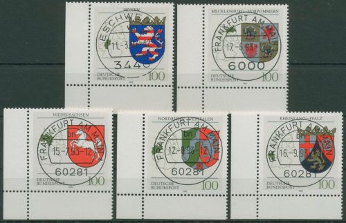 Bund 1993 Wappen der Bundesländer 1660/64 Ecke 3 mit TOP-Stempel (E2113)