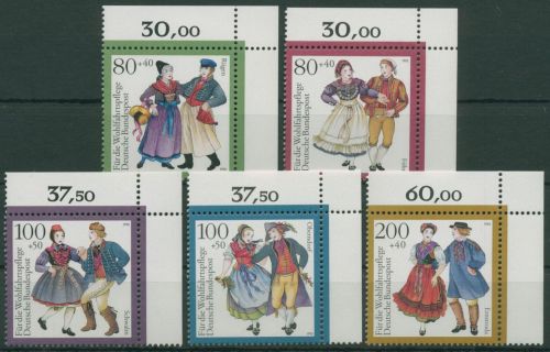 Bund 1993 Deutsche Trachten 1696/00 Ecke 2 postfrisch (E2173)