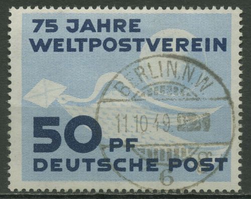 DDR 1949 75 Jahre Weltpostverein UPU 242 mit TOP-Stempel