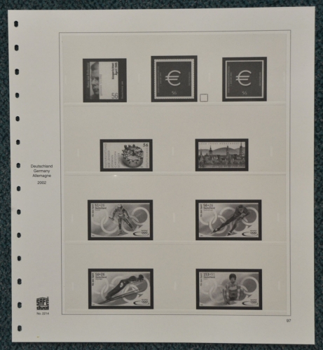 SAFE-dual Vordruckblätter Bund 2002/03 gebraucht neuwertig (Z212)