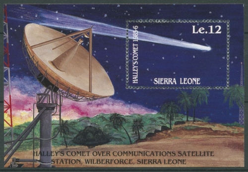 Sierra Leone 1986 Halleyscher Komet Block 44 postfrisch (C23295)