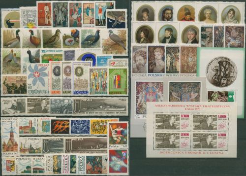 Polen 1970 Jahrgang komplett 1986/49,Block 41/44 postfrisch (SG61395)