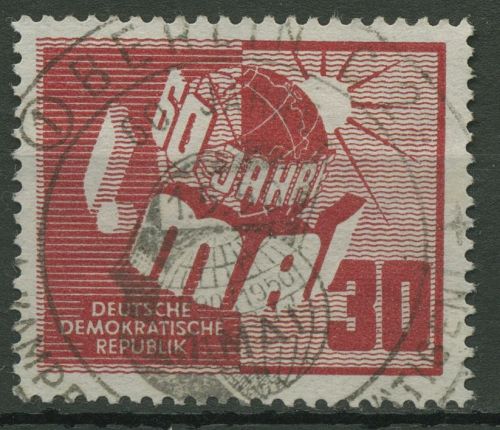 DDR 1950 60 Jahre Tag der Arbeit 250 TOP-ESST-Stempel