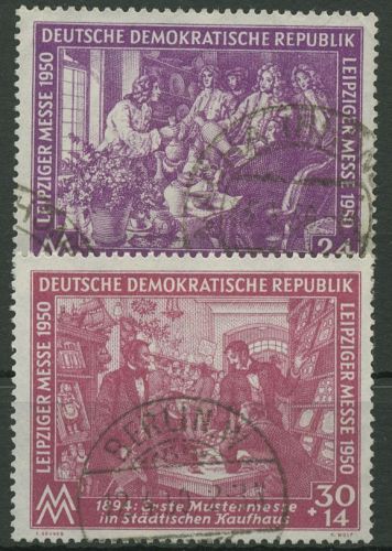 DDR 1950 Leipziger Frühjahrsmesse 248/49 gestempelt