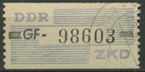 DDR 1959 Wertstreifen für den ZKD 26 GF gestempelt ungültig