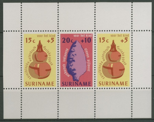 Surinam 1975 Voor het Kind Block 15 postfrisch (C12944)