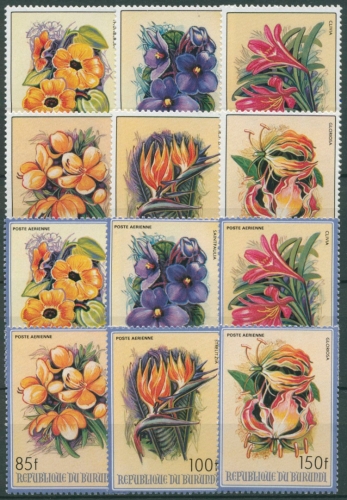Burundi 1986 Blumen Clivie Strelitzie 1672/83 postfrisch