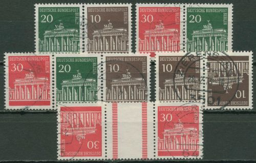 Berlin Zusammendrucke 1966 Brandenburger Tor W 41/KZ 3a TOP-Stempel