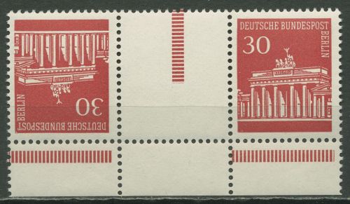 Berlin Zusammendrucke 1970 Brandenburger Tor KZ 3b.5 UR postfrisch