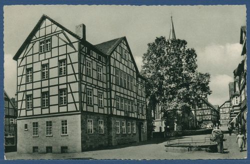 Mengeringhausen Waldeck Rathaus, gelaufen 1961 (AK4566)