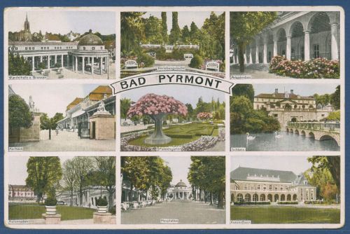 Bad Pyrmont Kurnalagen Palmengarten Konzerthaus, ungebraucht (AK4539)