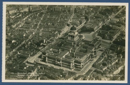 Brüssel Gerichtshof Luftbild, ungebraucht (AK4624)