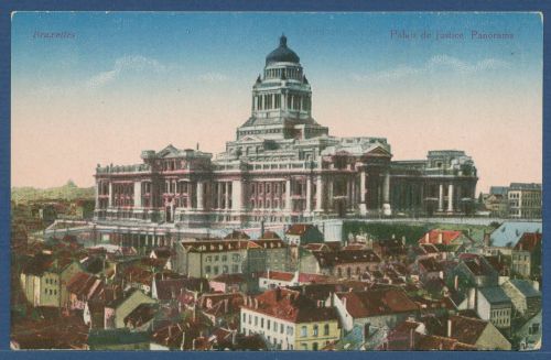 Brüssel Justizpalast Panorama, ungebraucht (AK4628)