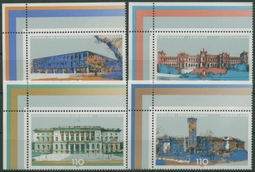 Bund 1998 Landesparlamente 1974/77 Ecke 1 postfrisch (E2862)