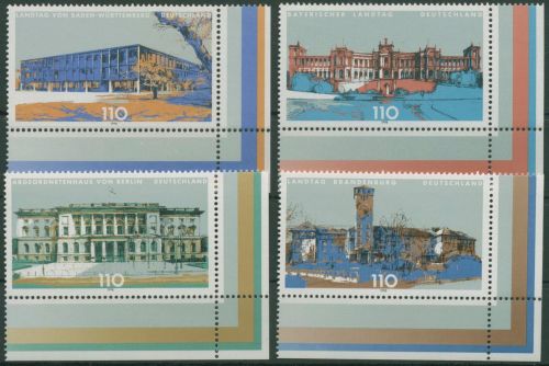 Bund 1998 Landesparlamente 1974/77 Ecke 4 postfrisch (E2865)