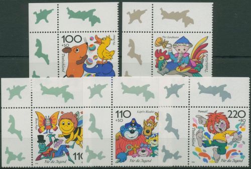 Bund 1998 Trickfilmfiguren Biene Maja Pumuckl 1990/94 Ecke 1 postfrisch (E2895)