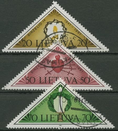 Litauen 1991 Symbole 477/79 gestempelt