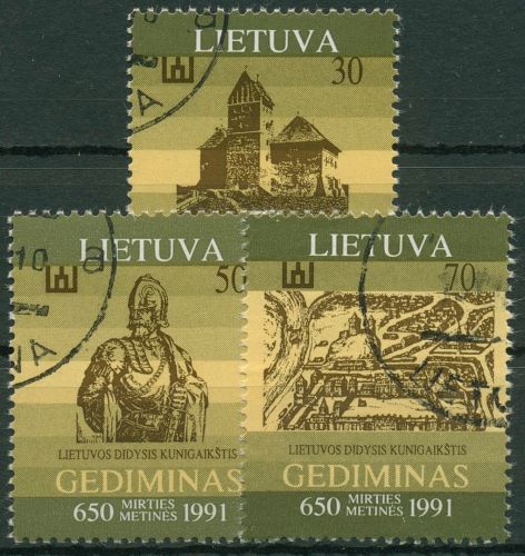 Litauen 1991 Großfürst Gediminas Burg Trakai 486/88 gestempelt