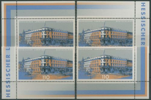 Bund 1999 Landesparlament Wiesbaden 2030 alle 4 Ecken postfrisch (E2991)