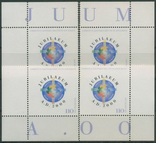 Bund 2000 Millennium Anno Domini 2087 alle 4 Ecken postfrisch (E3121)