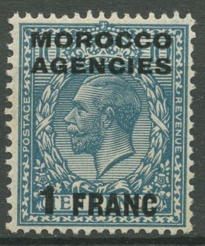 Britische Post in Marokko 1925 König Georg V. 218 postfrisch, kleine Fehler