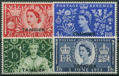 Britische Post in Marokko 1953 Krönung Königin Elisabeth II. 76/79 postfrisch