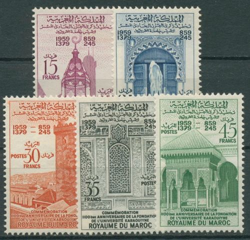 Marokko 1960 Moschee Koranschule Karauin 454/58 postfrisch