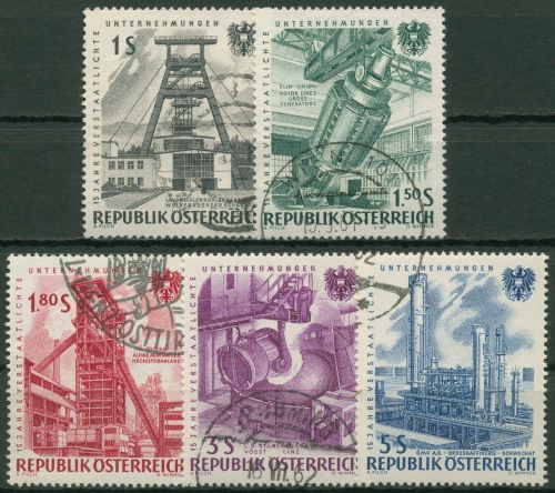 Österreich 1961 Unternehmen Industrie 1092/96 gestempelt