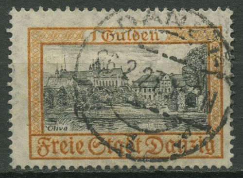 Danzig 1925 Freimarke Schloss und Kloster Olivia 212 a gestempelt