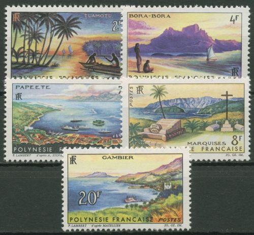 Französisch-Polynesien 1964 Südsee-Inseln 38/42 postfrisch