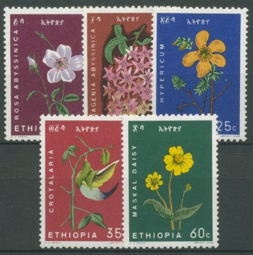 Äthiopien 1965 Einheimische Blütenpflanzen 495/99 postfrisch
