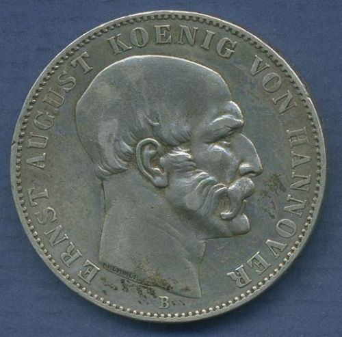 Hannover Taler 1849 B, König Ernst August, J 79 ss+ (m3876)