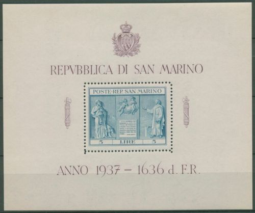 San Marino 1937 Forum Romanum Block 1 postfrisch (C90430)
