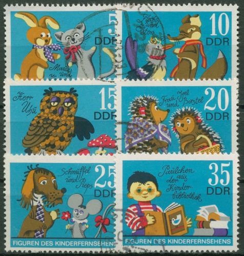 DDR 1972 Kinderfernsehen Figuren Fuchs und Elster 1807/12 gestempelt