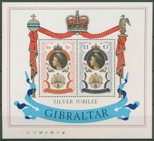 Gibraltar 1977 Königin Elisbeth II. Block 3 postfrisch (C62294)