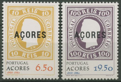 Portugal - Azoren 1980 Erste Markenausgabe Jahrestag 334/35 postfrisch