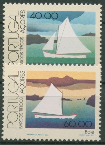 Portugal - Azoren 1985 Boote Segelboot 374/75 postfrisch
