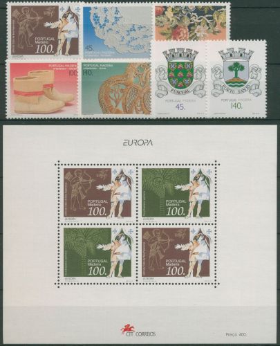 Portugal - Madeira 1994 Jahrgang komplett (170/77,Block 14) postfrisch (SG61416)