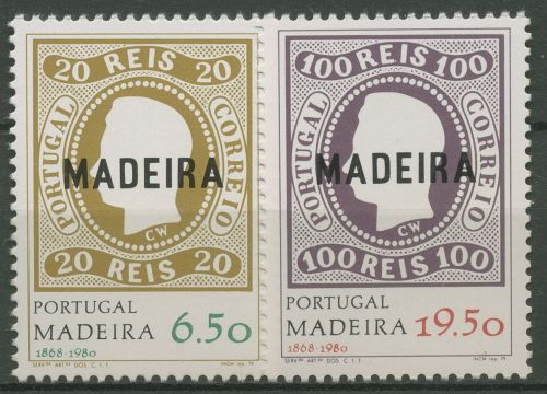 Portugal - Madeira 1980 Erste Markenausgabe 62/63 postfrisch