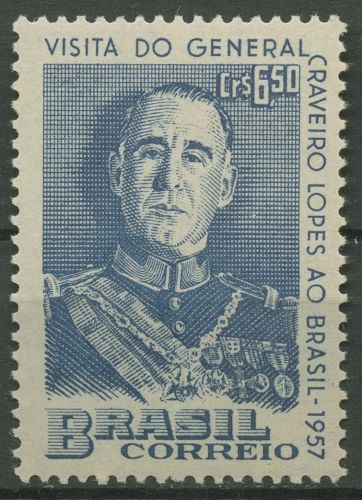 Brasilien 1957 General Lopes Besuch aus Portugal 911 postfrisch