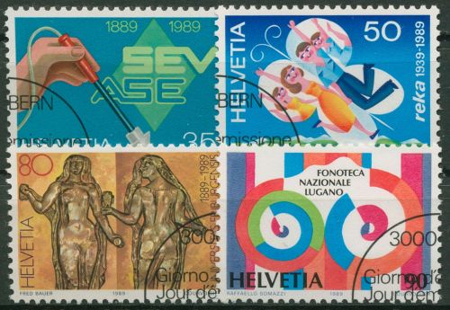 Schweiz 1989 Ereignisse Elektrotechnik Reisekasse Universität 1397/01 gestempelt