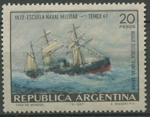 Argentinien 1967 TEMEX Kriegsmarine Schulschiff 978 postfrisch