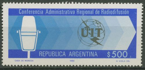 Argentinien 1980 Verwaltungskonferenz der Rundfunkanstalten UIT 1432 postfrisch