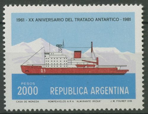 Argentinien 1981 Antarktisvertrag Schiff Eisbrecher 1510 postfrisch