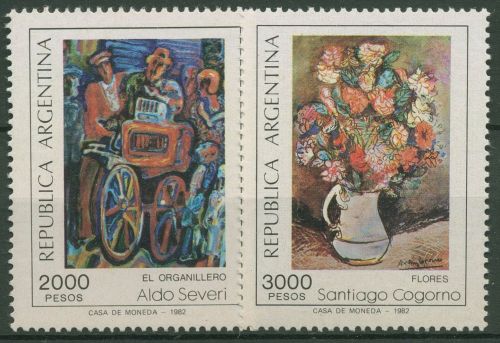 Argentinien 1982 Gemälde 1572/73 postfrisch