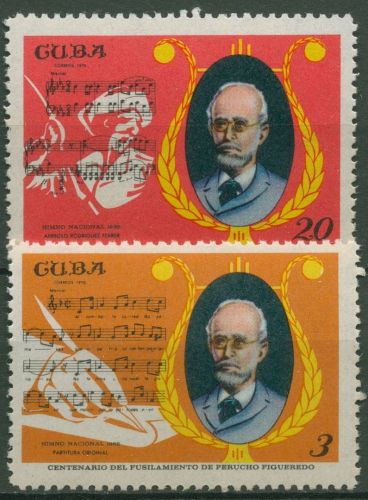 Kuba 1970 Komponist Perucho Figueredo Nationalhymne 1616/17 postfrisch