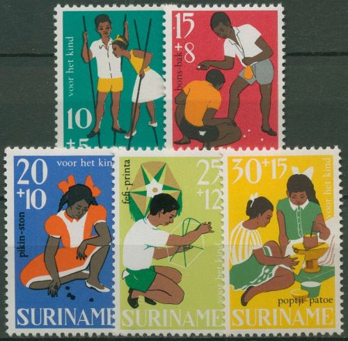 Surinam 1967 Voor het Kind Kinderspiele 528/32 postfrisch