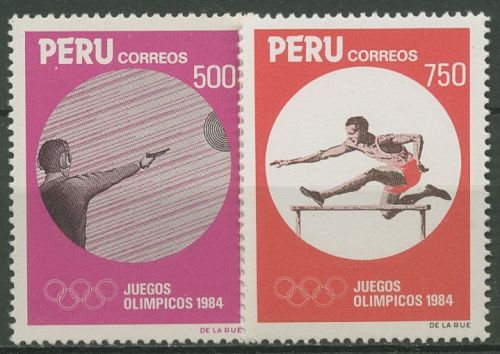 Peru 1984 Olympische Sommerspiele Los Angeles 1268/69 postfrisch