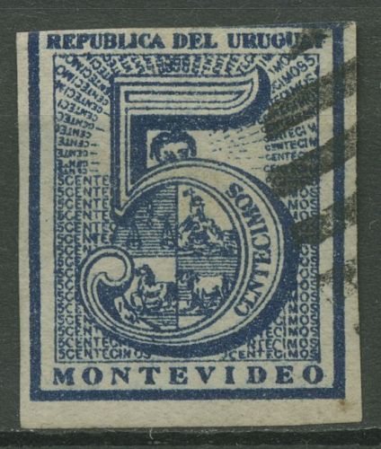 Uruguay 1866 Ziffer im Wappen 28 a gestempelt