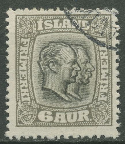 Island 1915/1918 König Christian IX. und König Frederik VIII. 80 gestempelt